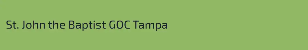 St. John the Baptist GOC Tampa